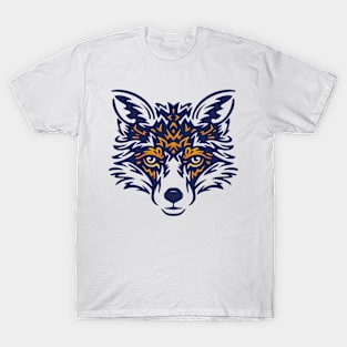 Serious Fox Tribal Art T-Shirt